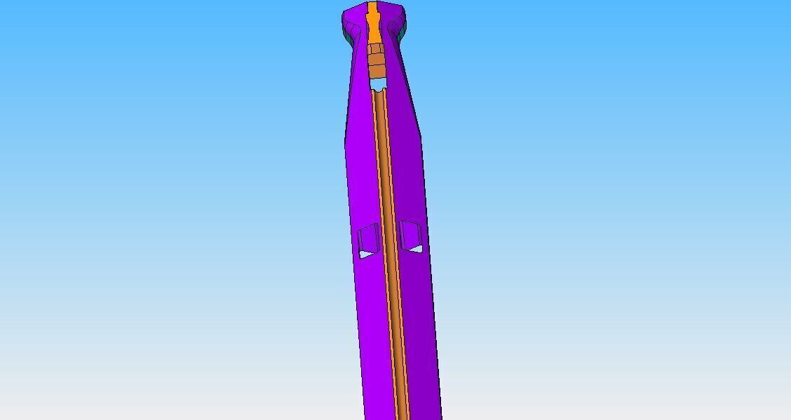 Inverter roller spear 140 cm  3D print model_3