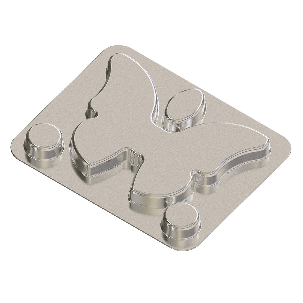 Premium Butterfly Plate 3D print model_3