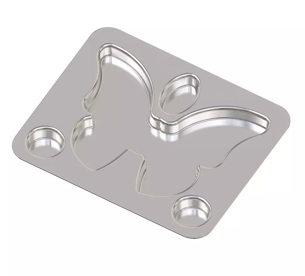 Premium Butterfly Plate 3D print model_0