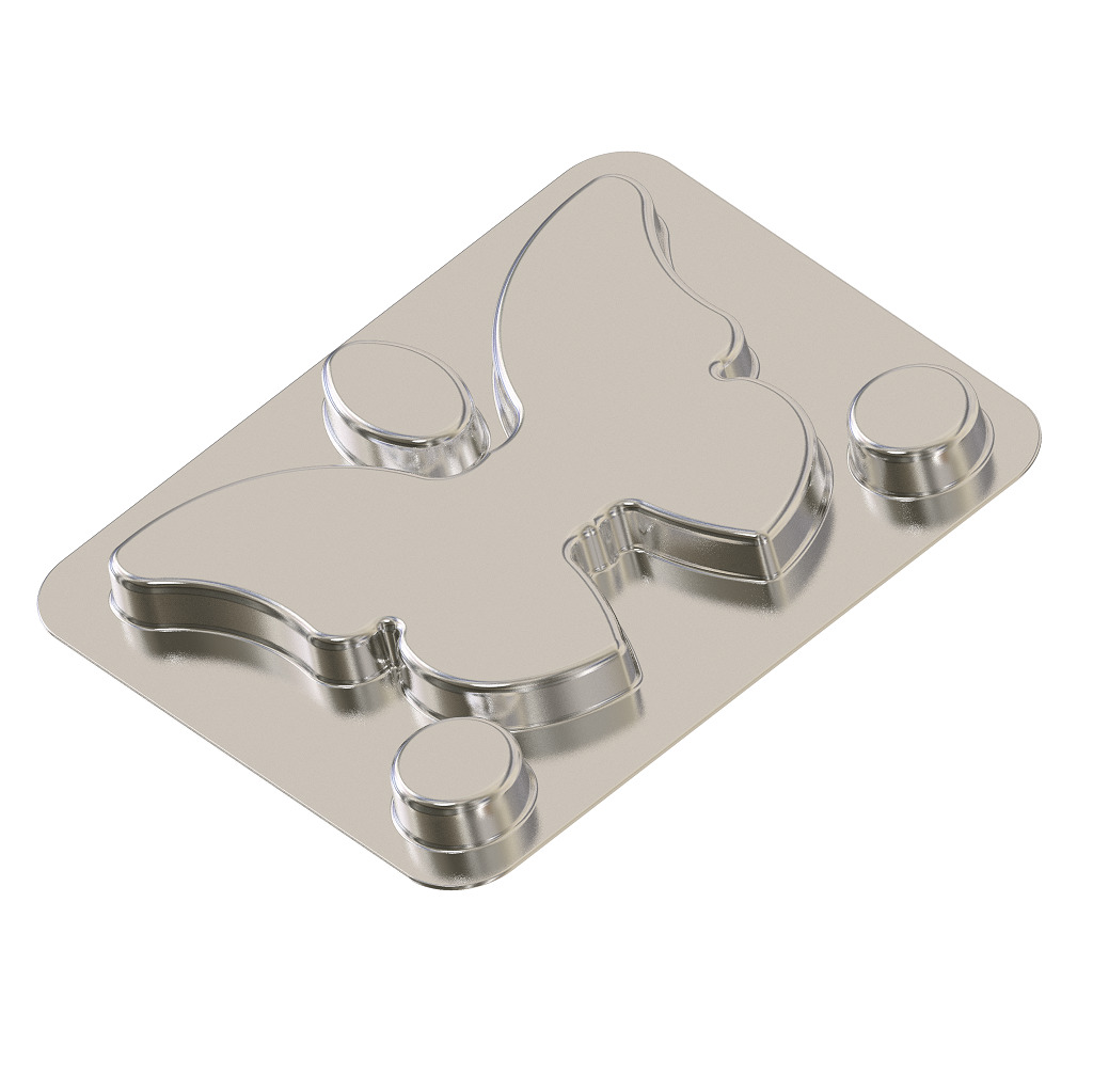 Premium Butterfly Plate 3D print model_2