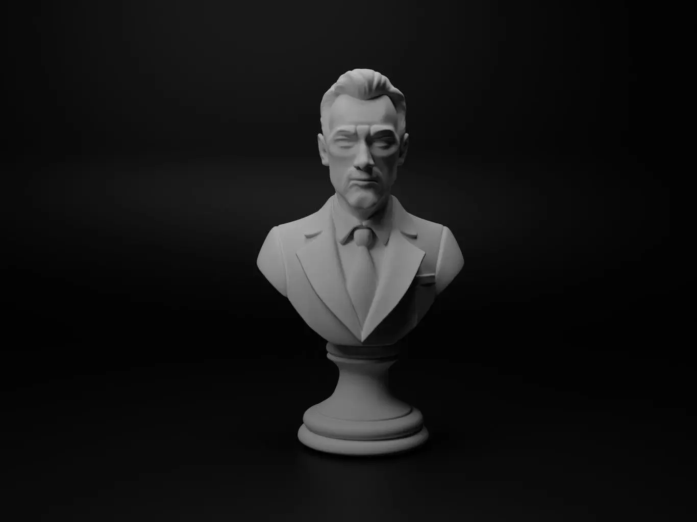 TV Presenter Bust Chess 3D print model_0