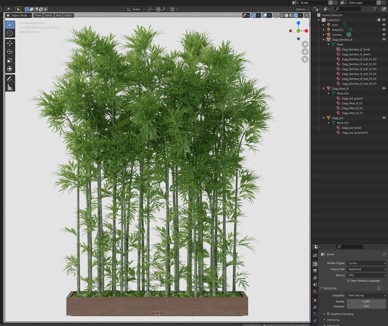 Plants collection 1196 3D model_6