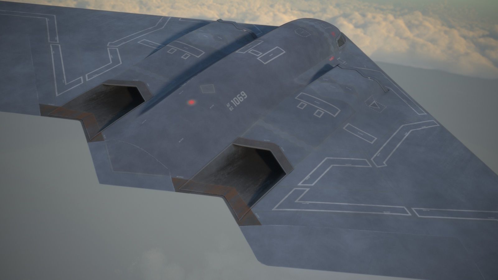 B2 Spirit Bomber 3D model_11