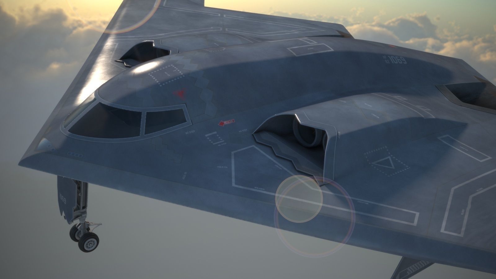B2 Spirit Bomber 3D model_6