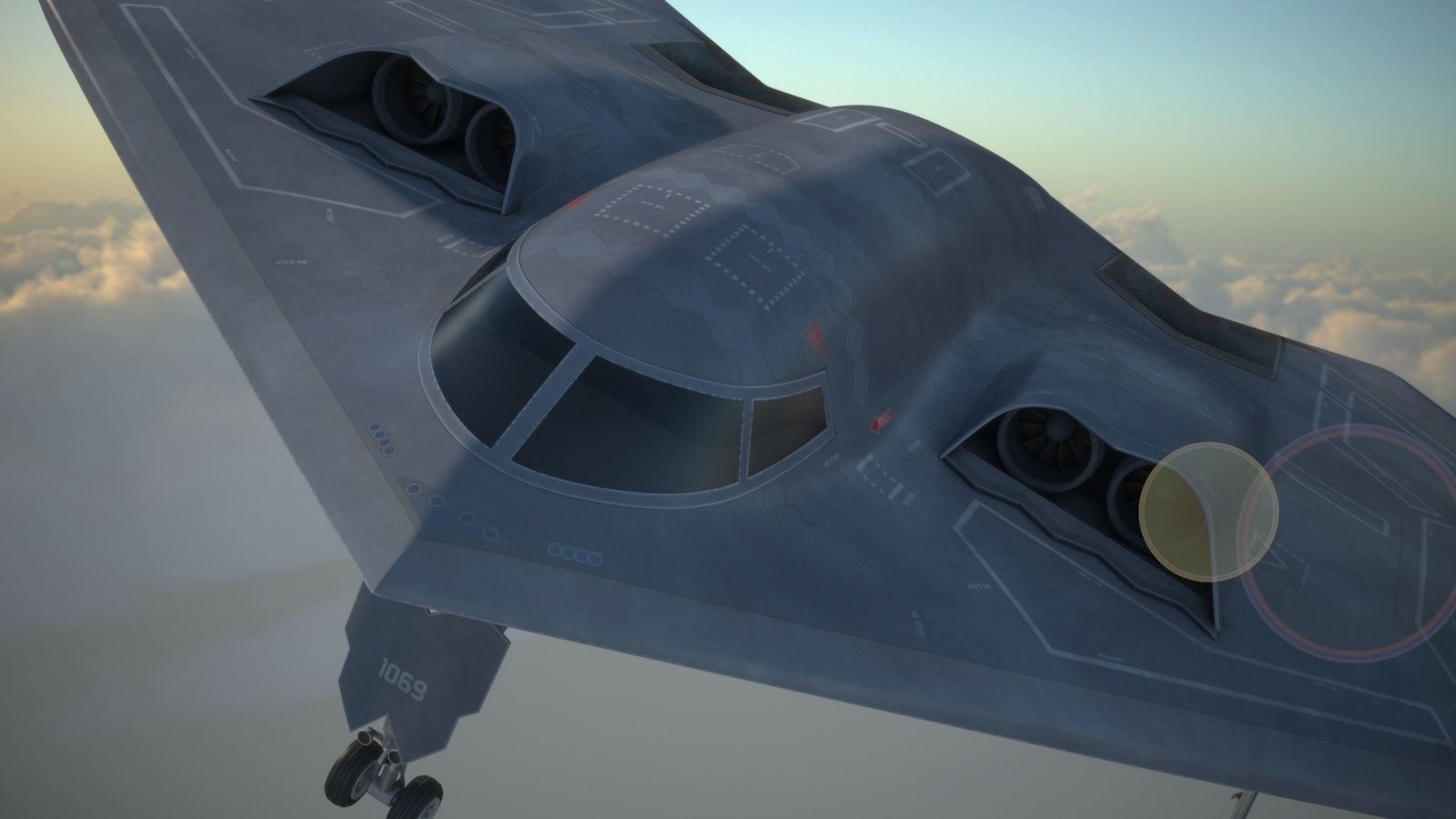 B2 Spirit Bomber 3D model_7