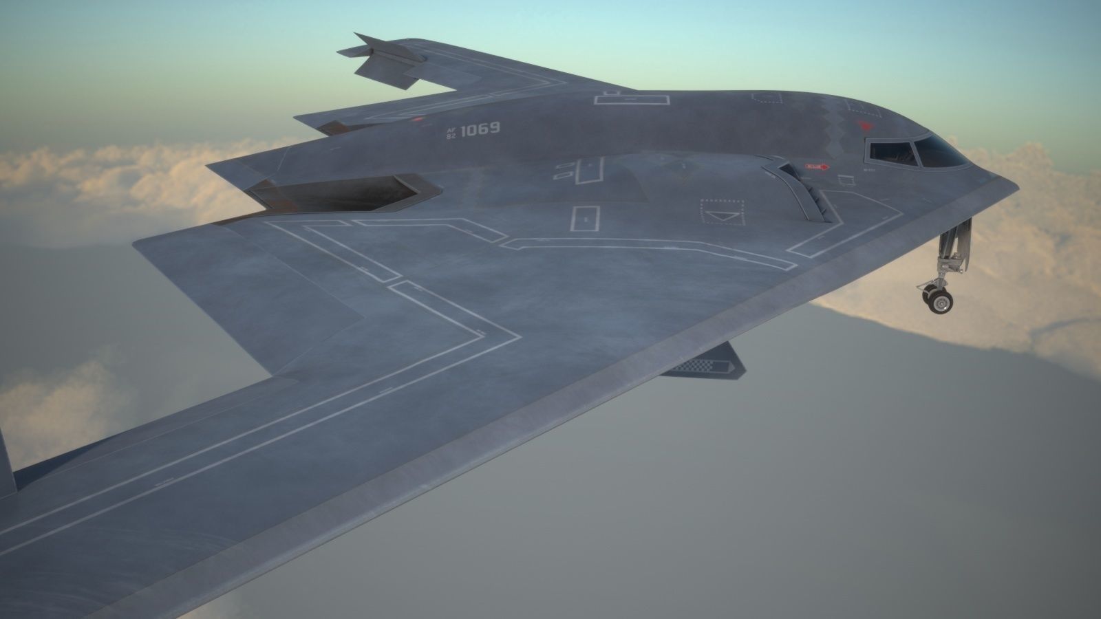 B2 Spirit Bomber 3D model_2
