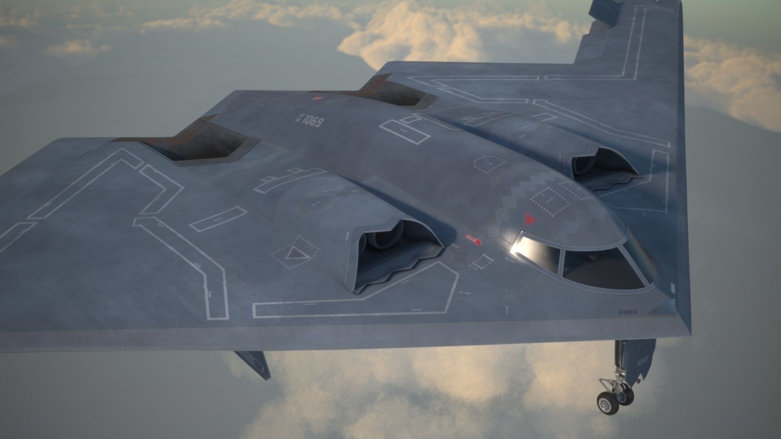 B2 Spirit Bomber 3D model_1