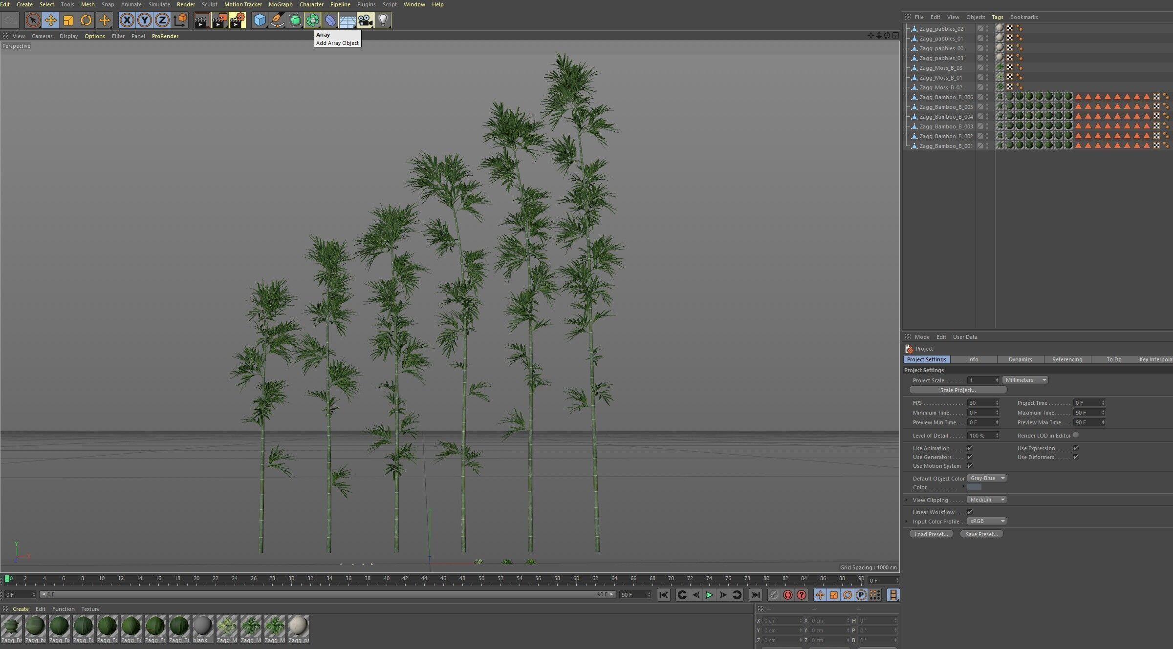 Plants collection 1197 Bamboo Scatter 3D model_10
