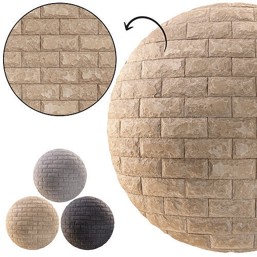 Brick Rockface 02 - Seamless Texture