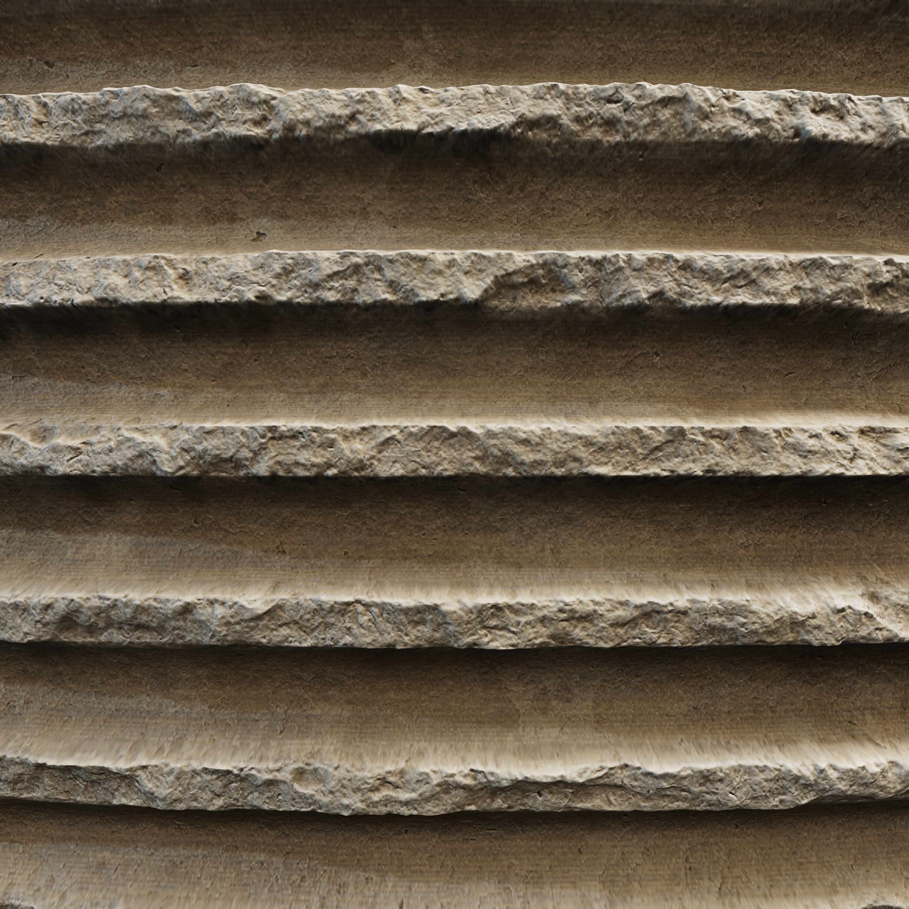 Ribbed Concrete wall 02- Seamless Texture_4