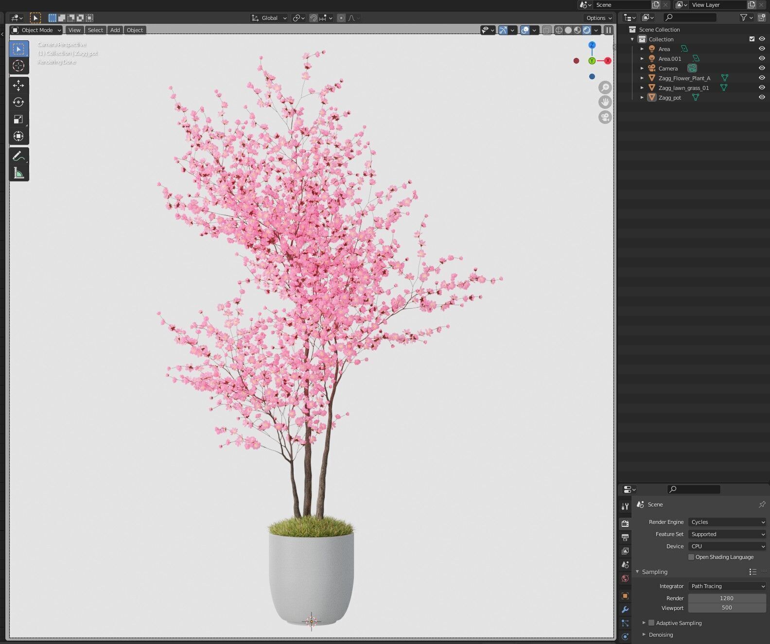 Plants collection 1198 3D model_6