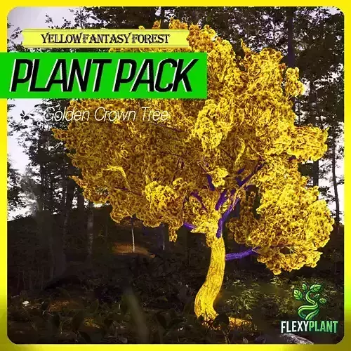 Yellow Fantasy Forest - 6 Golden Crown Tree Plant