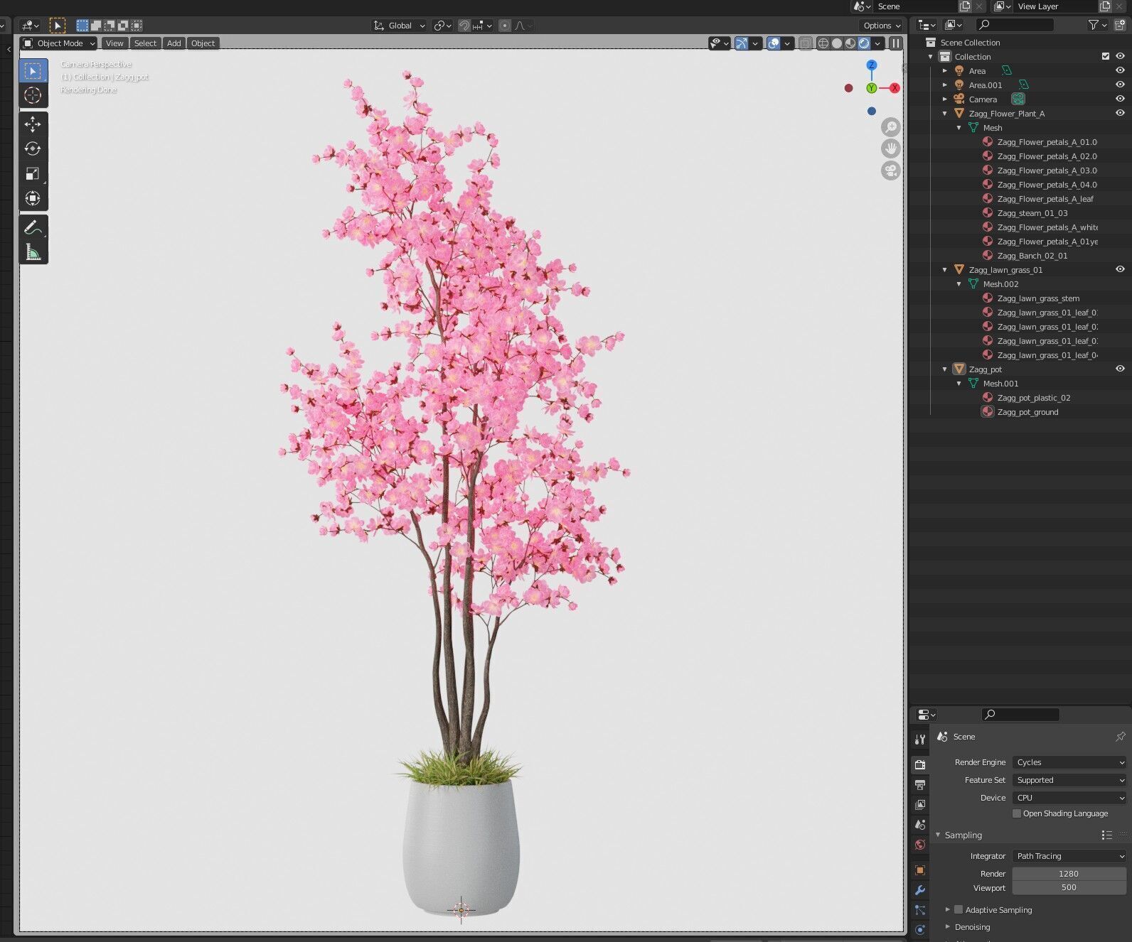 Plants collection 1200 3D model_6