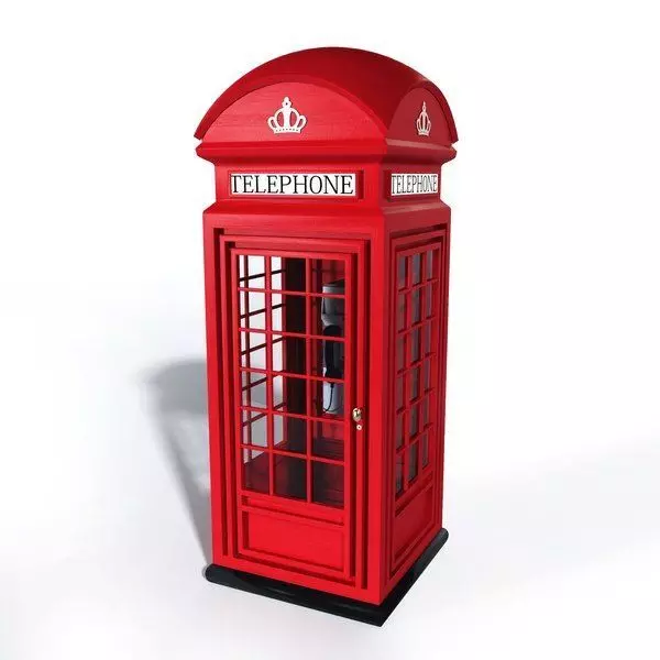 telefono londres 3D model_0