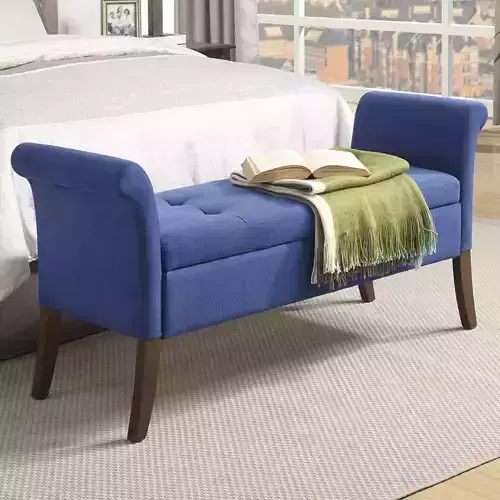 Cava Chair Upholstered Bench  3D model