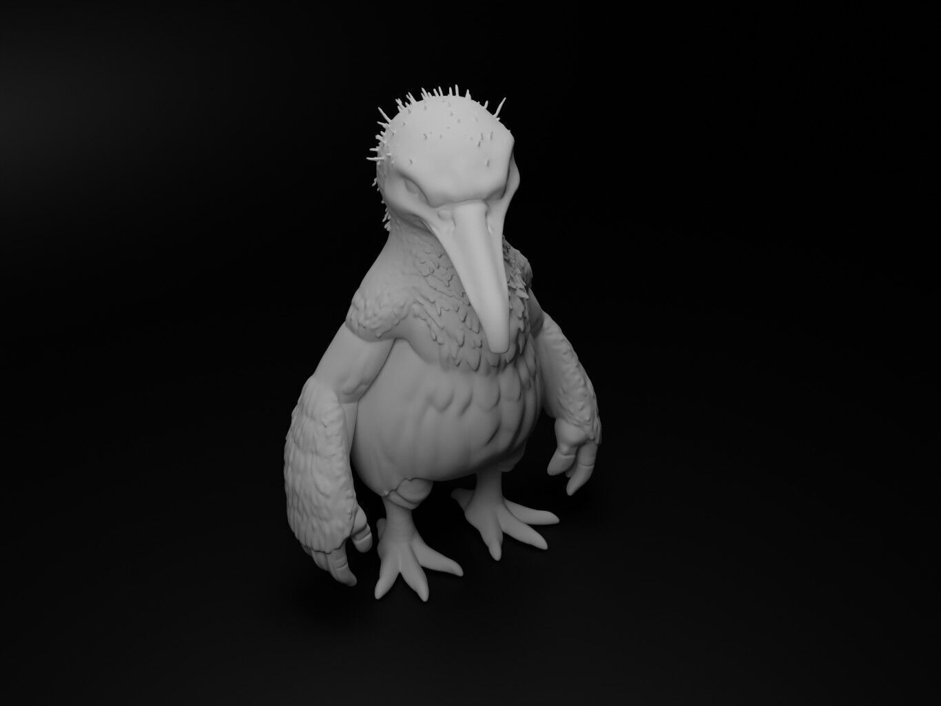 albatross hybrid figure 3D print model_2