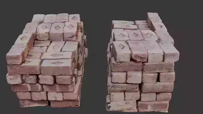 Stacked Bricks 3D Scan