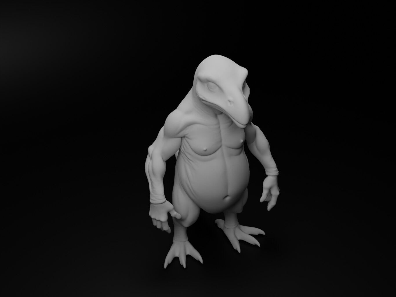 arowana hybrid figure 3D print model_2