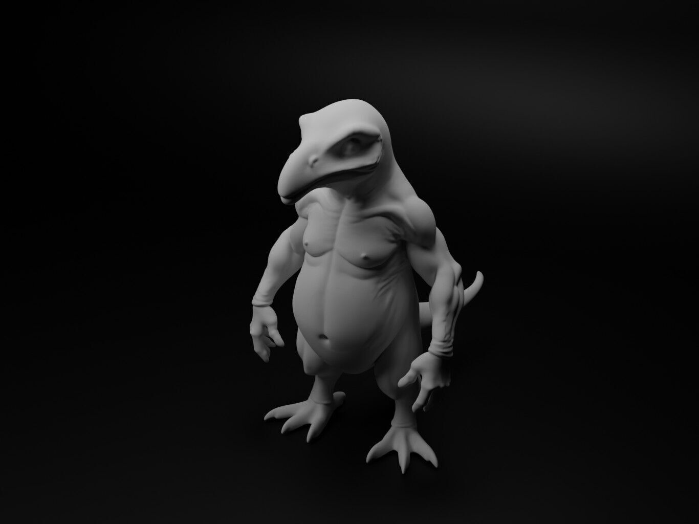 arowana hybrid figure 3D print model_1