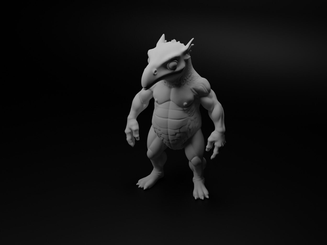 arowana hybrid figure 3D print model_1