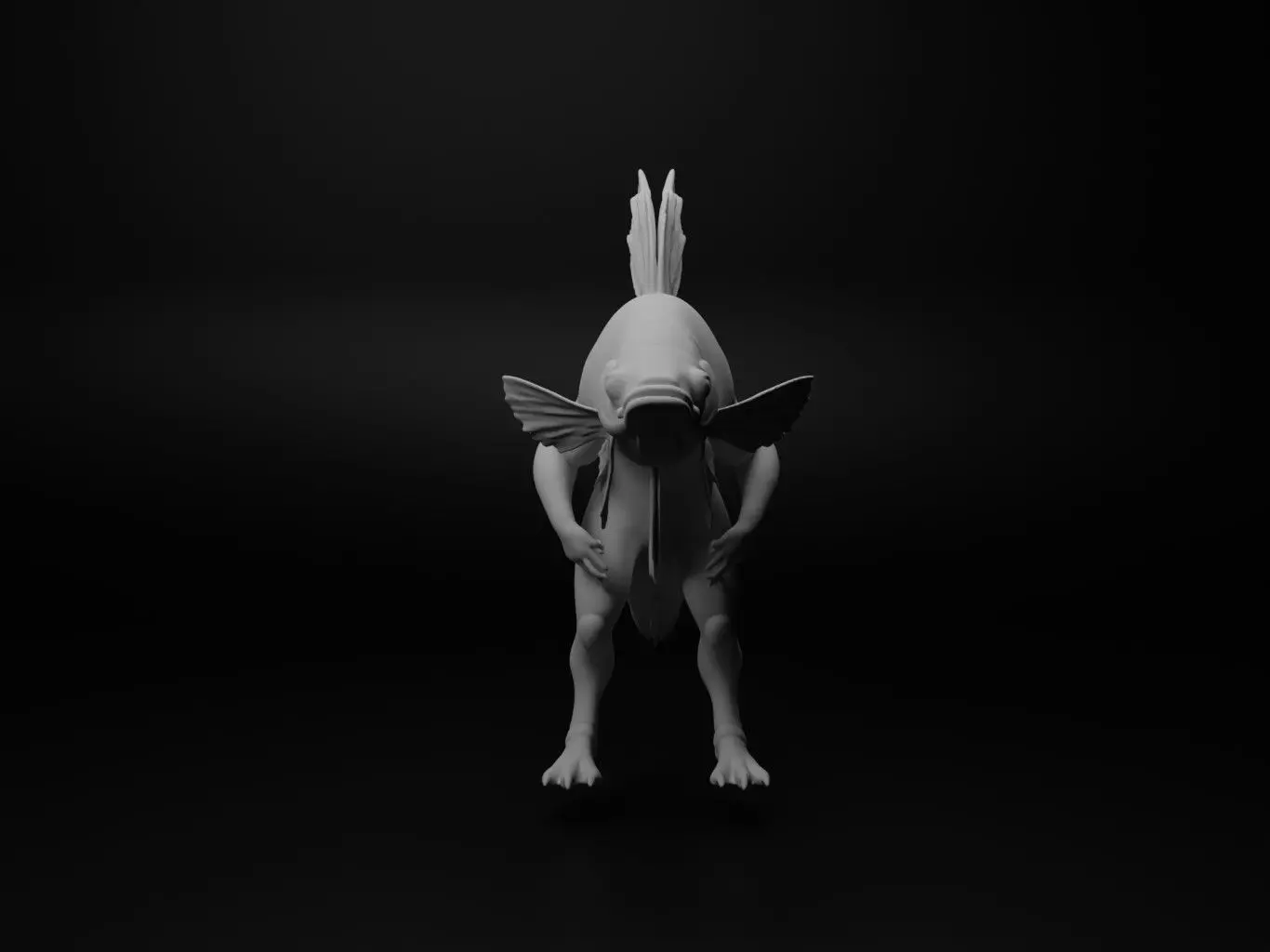 betta fish hybrid figure 3D print model