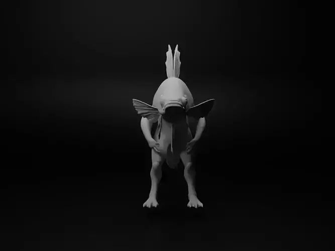 betta fish hybrid figure 3D print model