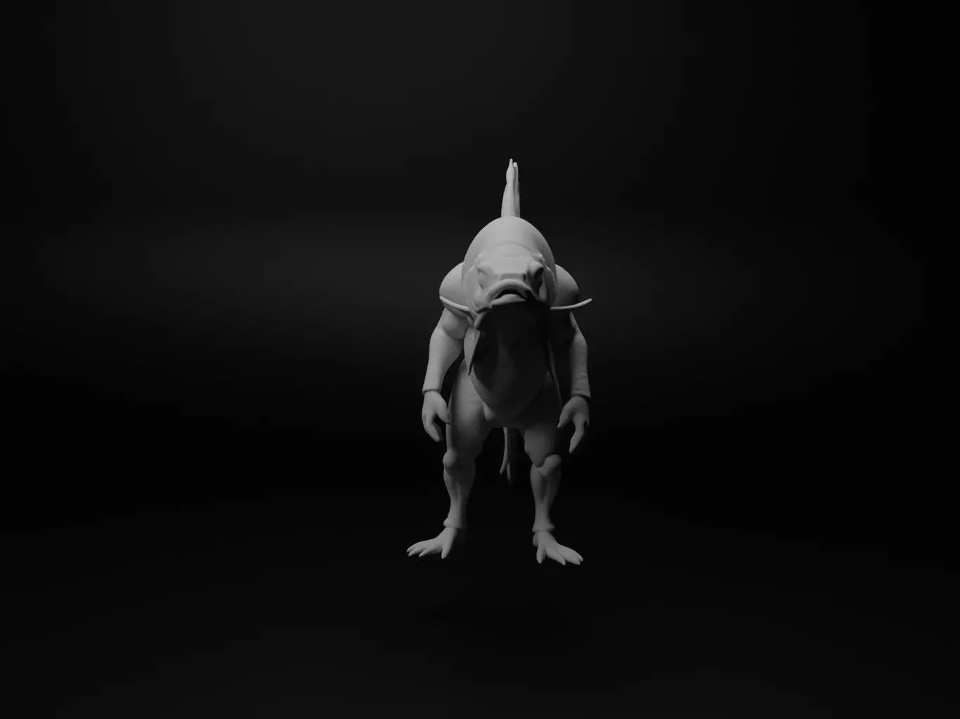 betta fish hybrid figure 3D print model