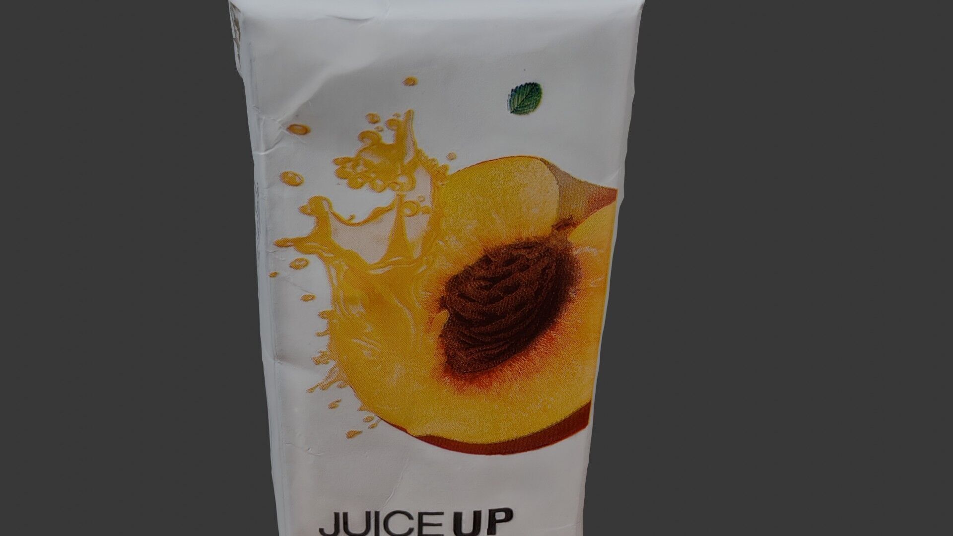 Peach Juice Carton 3D Scan Low-poly 3D model_2
