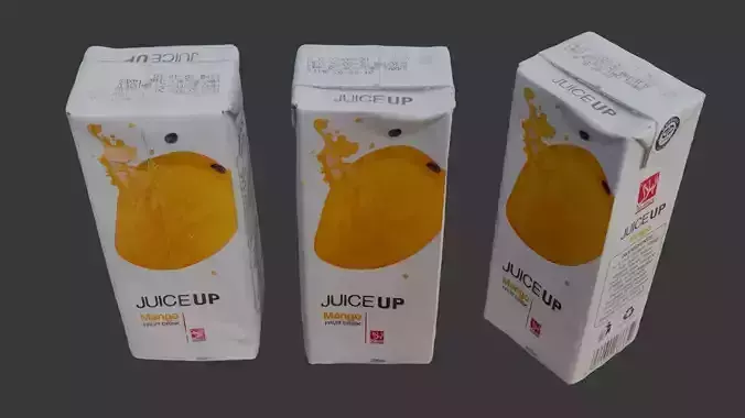 Mango Juice Carton 3D Scan