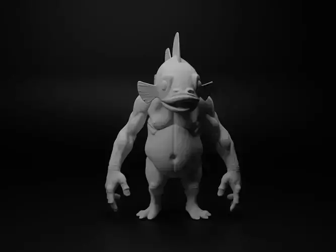 clownfish hybrid figure 3D print model