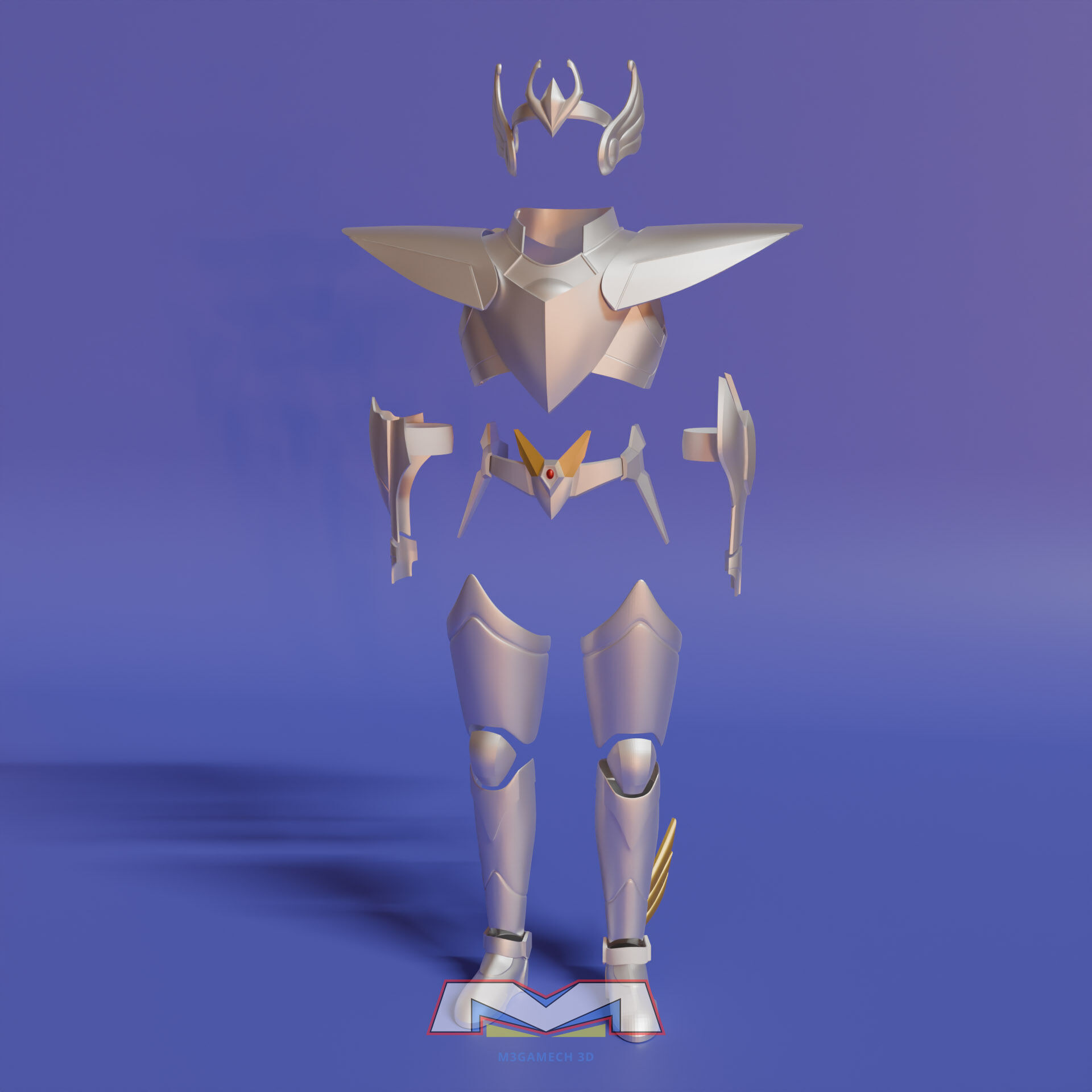 Saint Seiya Pegasus V5 Manga V3 Anime without Helmet 3D print model_2