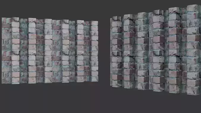 Brick Wall Column 3D Scan