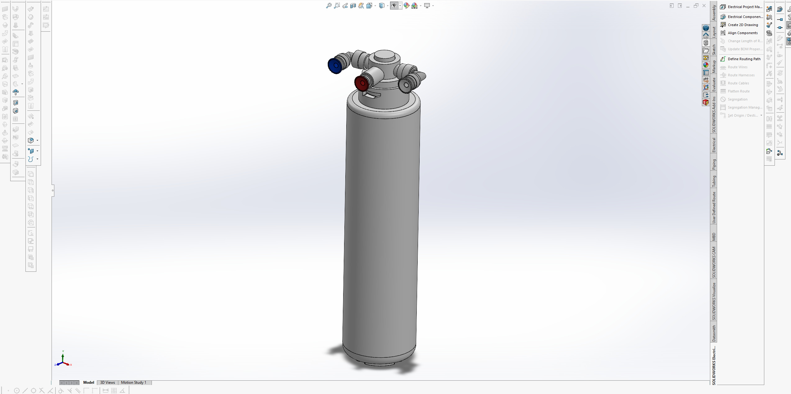 Water Filter tube water purifier 3D model_11