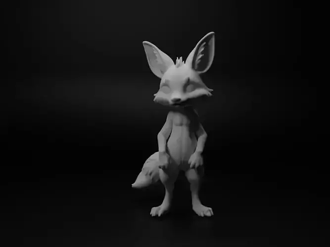 fennec fox hybrid figure