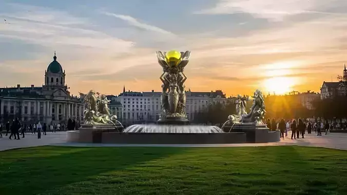 mermaid sculpture girl  3D model