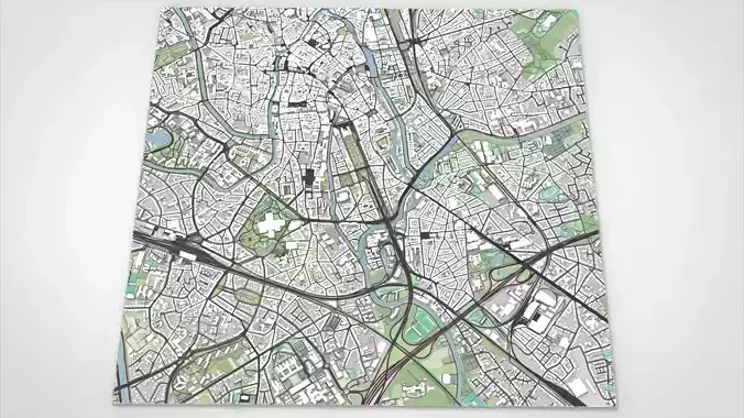  Cityscape Gent Belgium 3D model