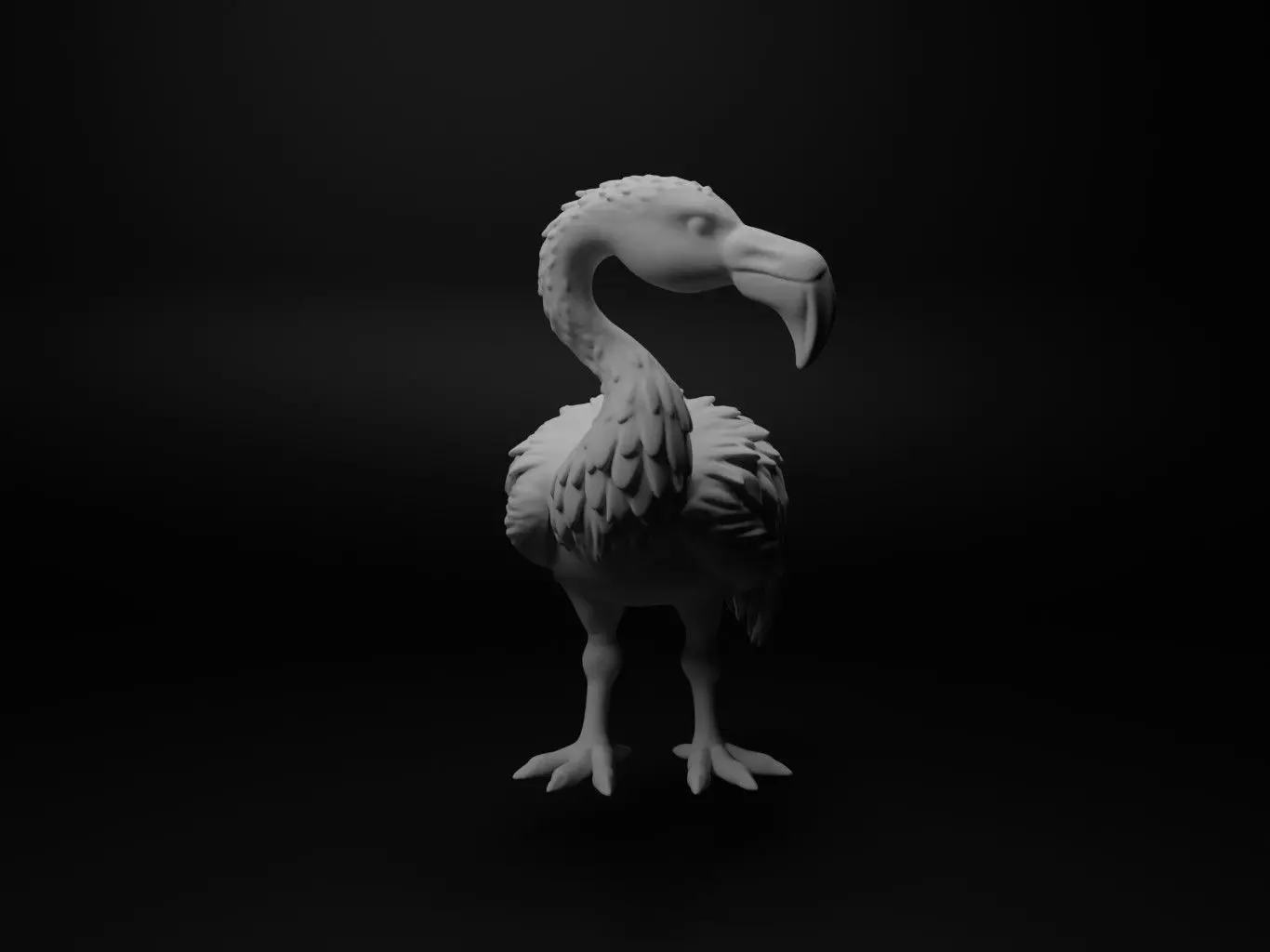 flamingo hybrid figure 3D print model