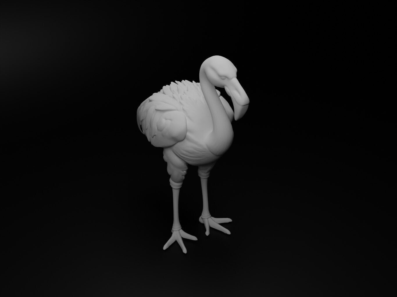 flamingo hybrid figure 3D print model_2