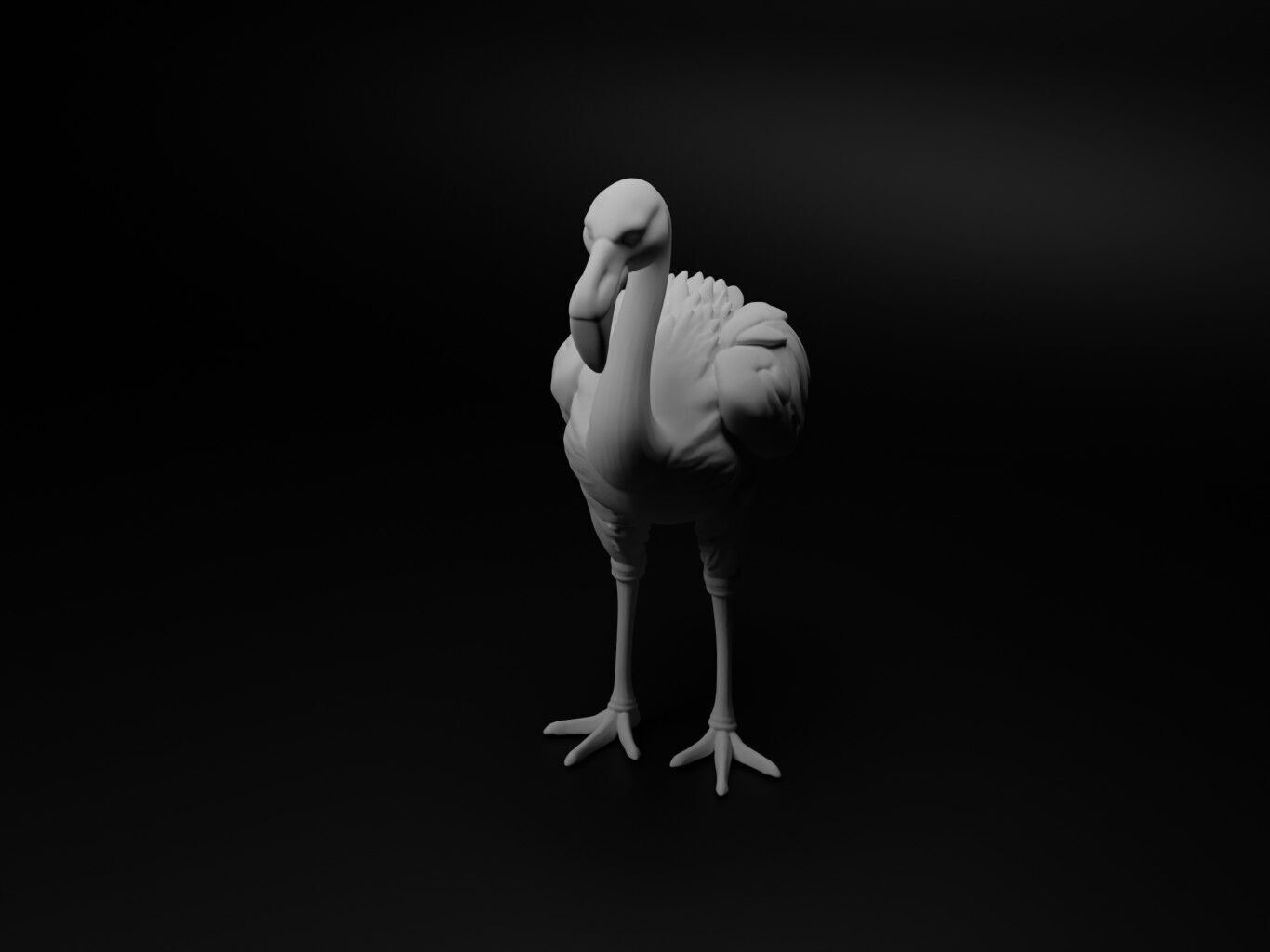flamingo hybrid figure 3D print model_1