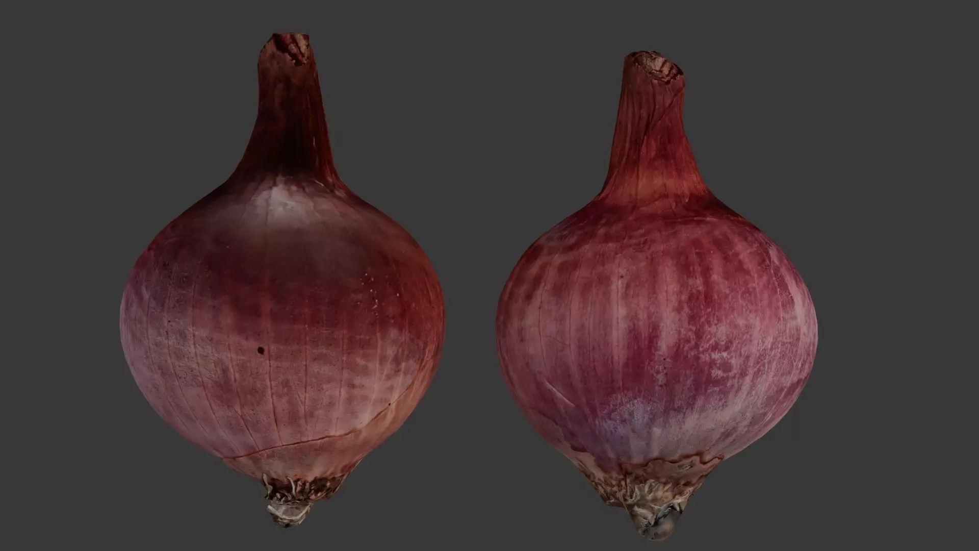 Red Onion 3D Scan Low-poly 3D model