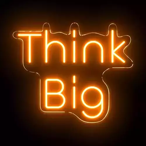 Think Big Neon Sign 3D model