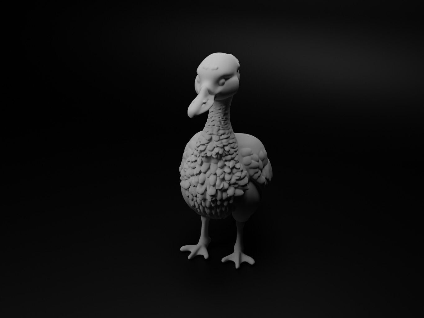 goose hybrid figure 3D print model_1