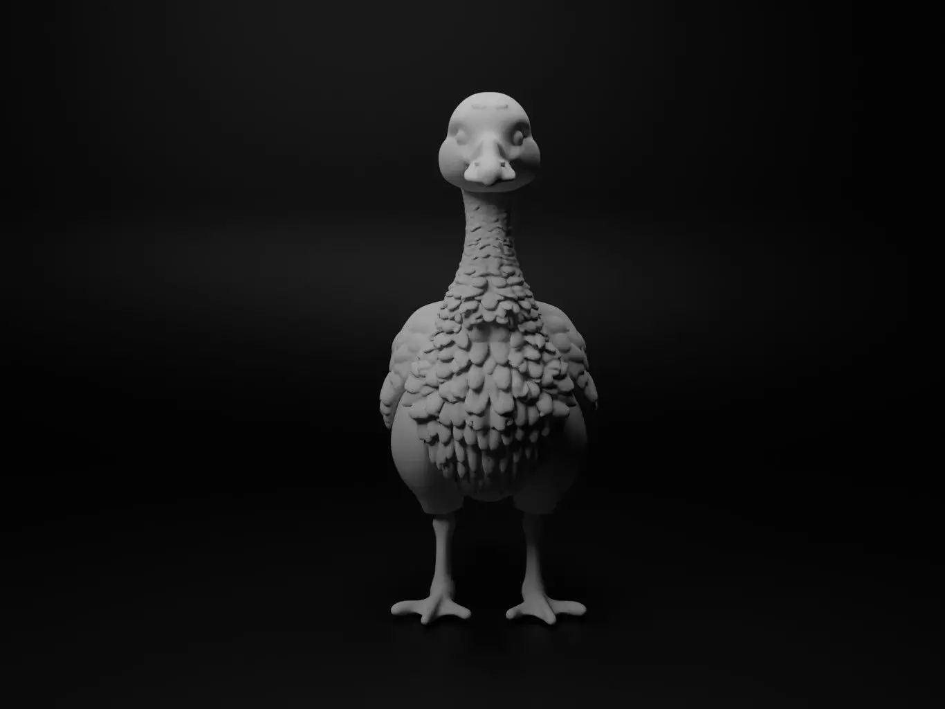 goose hybrid figure 3D print model_0