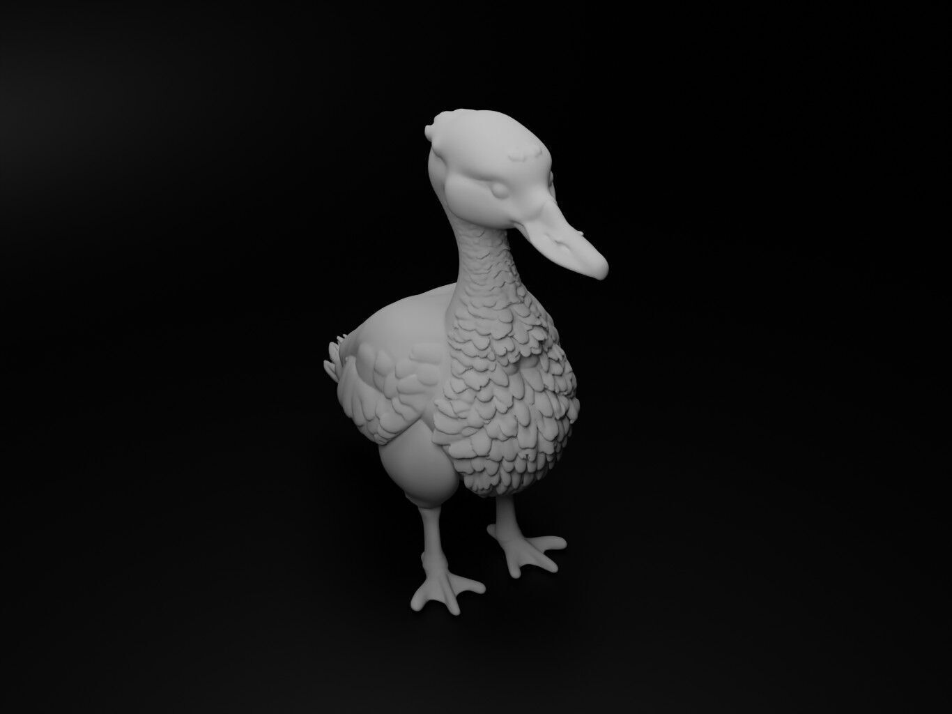 goose hybrid figure 3D print model_2