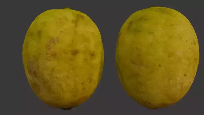 Lemon 3D Scan Low-poly 3D model