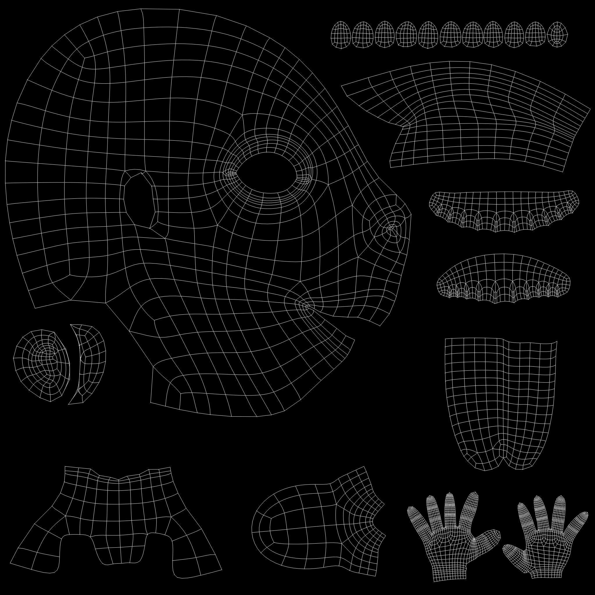 Girl Cartoon 3D model_13