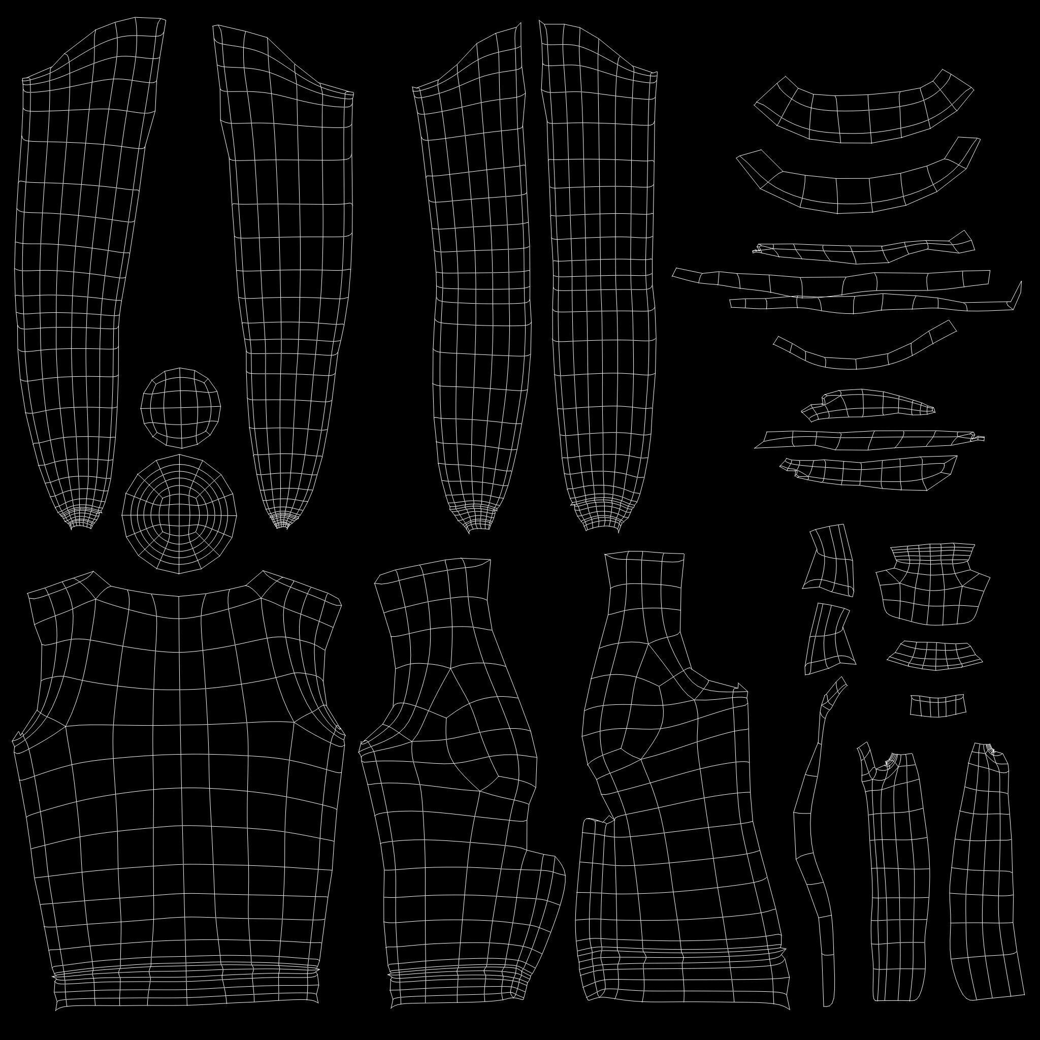 Girl Cartoon 3D model_12