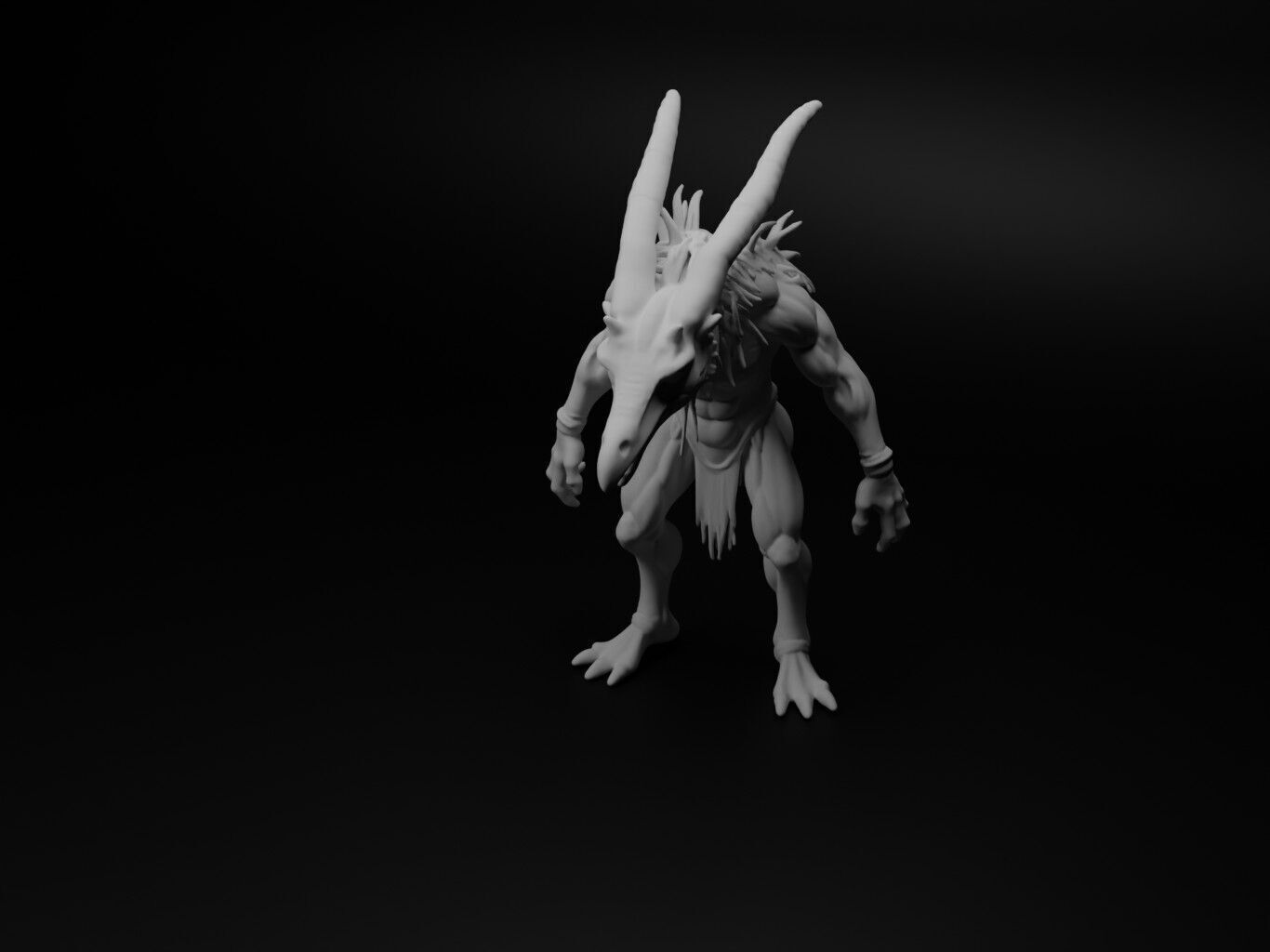 heron hybrid figure 3D print model_1