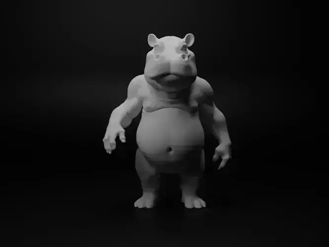 hippopotamus hybrid figure