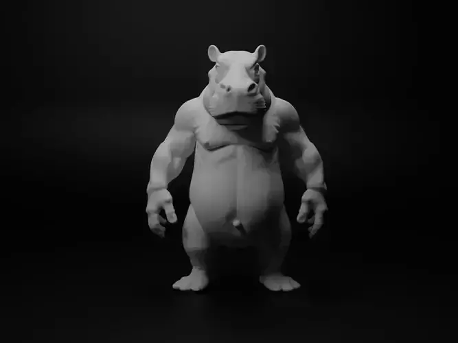 hippopotamus hybrid figure